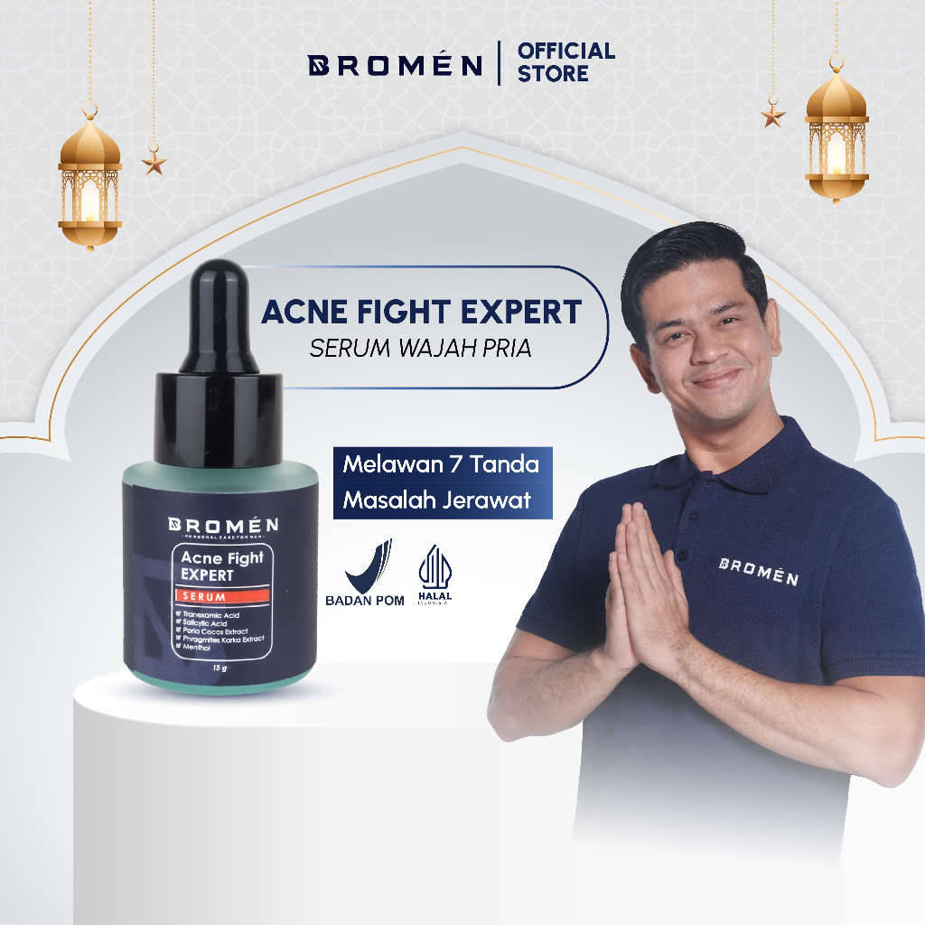BROMEN ACNE SERUM - Acne Fight Expert Serum Jerawat Untuk Perawatan Wajah Pria