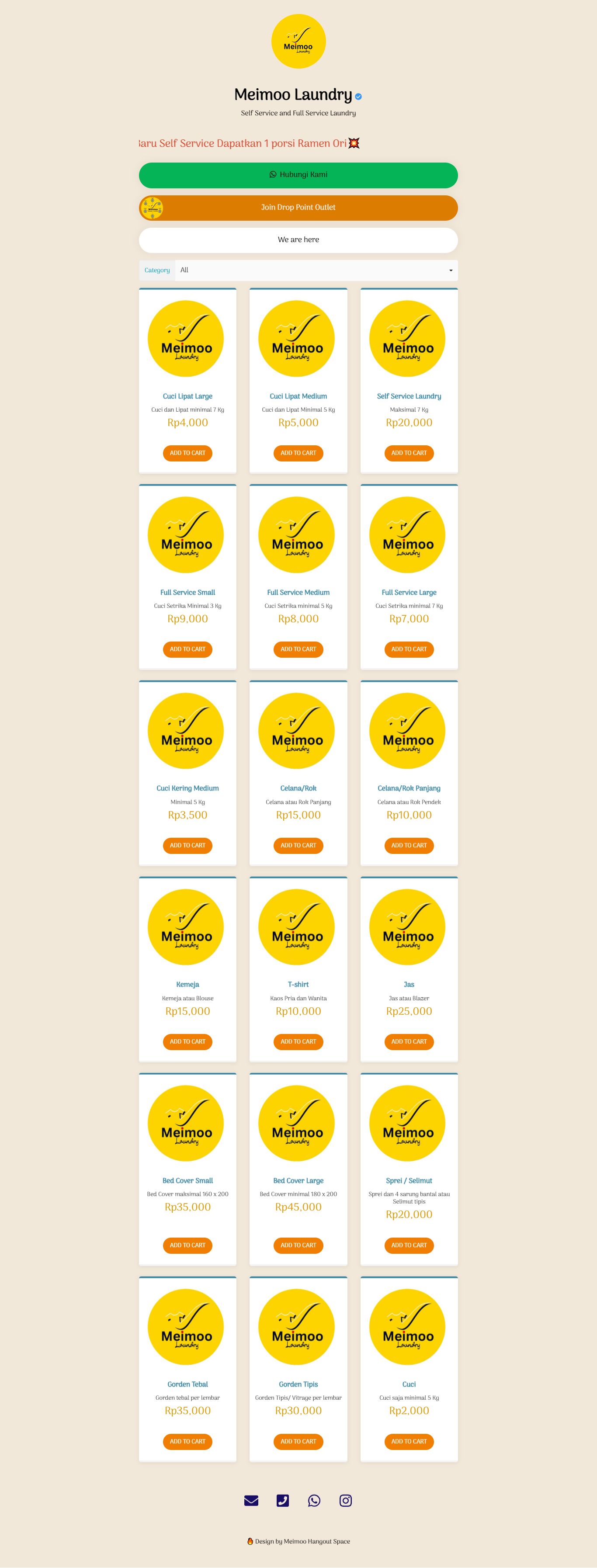 TOKO ONLINE Meimoo Laundry