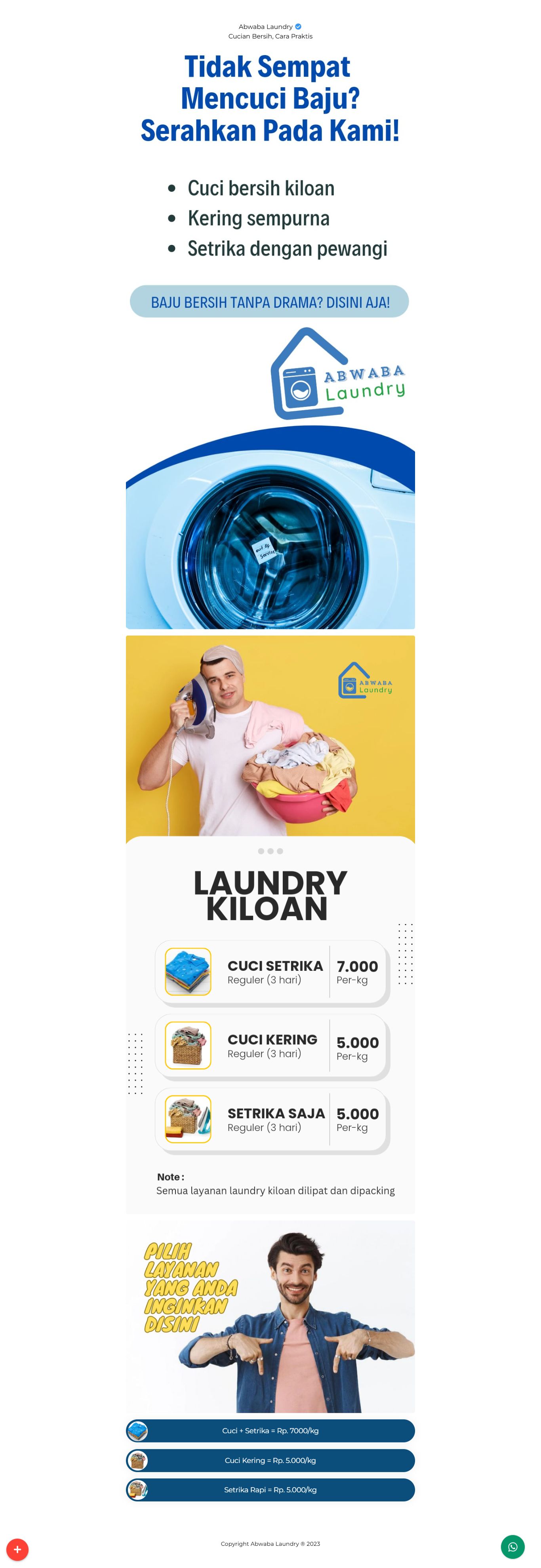 WEBSITE INSTAN Abwaba Laundry